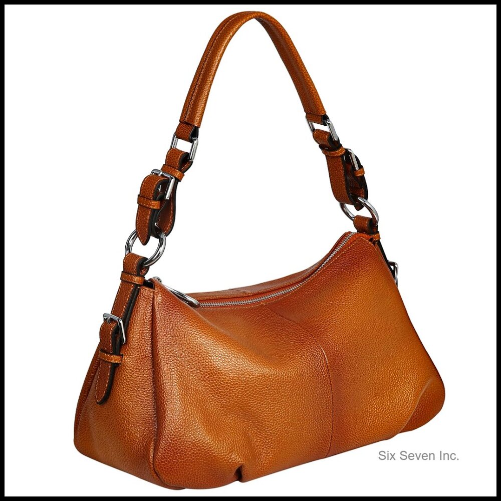 Genuine Leather Hobo Shoulder Bag Convertible Crossbody Tote Satchel Purse